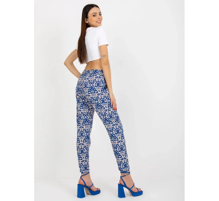 Dámské kalhoty D73770M61869J tmavě modré - FPrice Dámské kalhoty D73770M61869J tmavě modré - FPrice