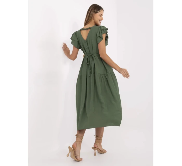 Šaty MI SK A2489.21 khaki Šaty MI SK A2489.21 khaki