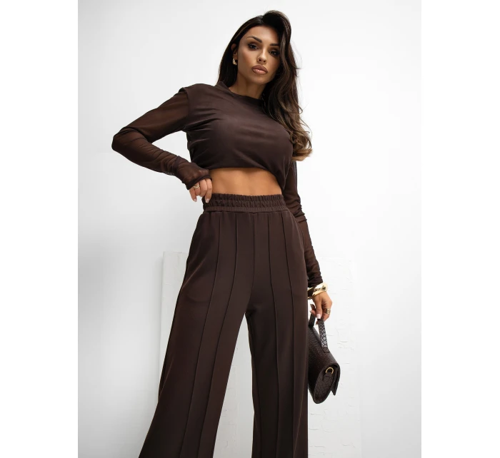 Spodnie dresowe RV DR model 21777678 ciemny brązowy - FPrice Spodnie dresowe RV DR model 21777678 ciemny brązowy - FPrice