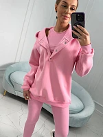 Sada mikiny, topu a legín 24349 světle růžová -Kesi