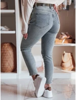 Dámské džínové kalhoty slim fit s páskem MIXFELL modré FashionStreet UY2418 Dámské džínové kalhoty slim fit s páskem MIXFELL modré FashionStreet UY2418