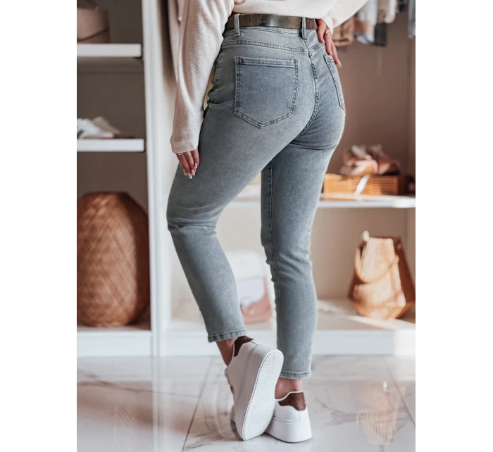 Dámské džínové kalhoty slim fit s páskem MIXFELL modré FashionStreet UY2418 Dámské džínové kalhoty slim fit s páskem MIXFELL modré FashionStreet UY2418