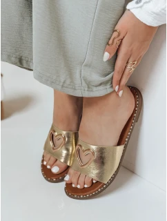 Dámské žabky se srdcem LOVEMISS gold FashionStreet ZY0769