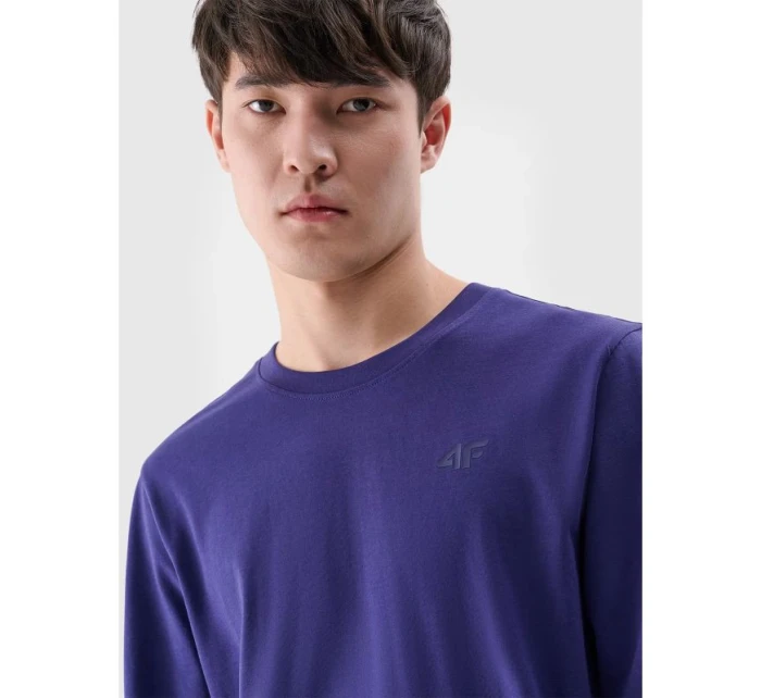 Pánské hladké tričko s dlouhým rukávem model 21432190 pánské - 4F Pánské hladké tričko s dlouhým rukávem model 21432190 pánské - 4F