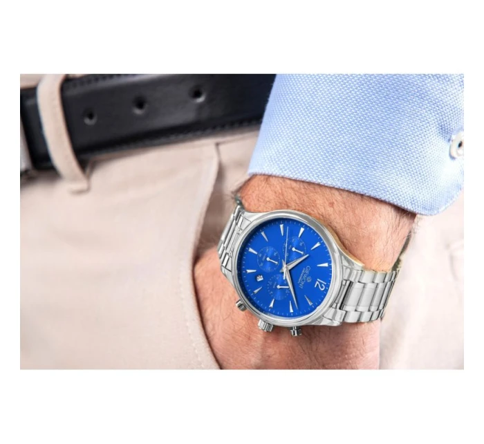 Pánské hodinky Giewont Chronograph Sapphire Silver Blue GW6310-B3 Pánské hodinky Giewont Chronograph Sapphire Silver Blue GW6310-B3