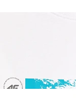 Pánské tričko 4F M2823 bílé 4FWSS26TTSHM2823 10S Pánské tričko 4F M2823 bílé 4FWSS26TTSHM2823 10S