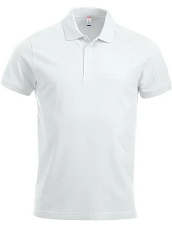 Classic S/S Pánské piqué polo z těžké bavlny white model 22457030 - Clique