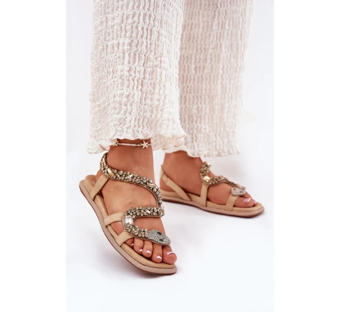 Dámské Sandály Se  Eko  Béžové model 21693442 - Artiker