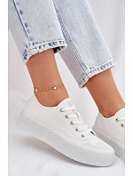 Dámské tenisky na platformě Big Star TT274269 Bílé