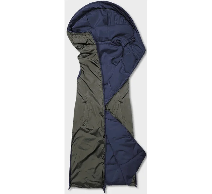 Tmavě dlouhá dámská oboustranná vesta model 18013382 - S'WEST