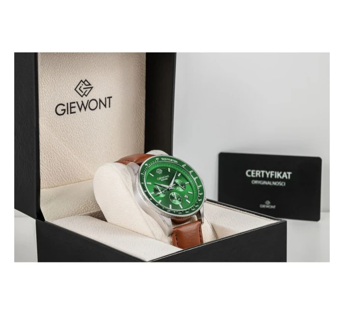 Pánské hodinky Giewont Chronograph Sapphire Brown Green GW3520-A6