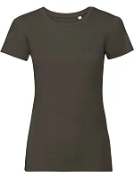 Dámské tričko Pure Organic 10. dark olive model 22464483 - Russell Athletic Dámské tričko Pure Organic 10. dark olive model 22464483 - Russell Athletic