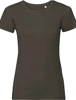 Russell Athletic 108F Dámské tričko Pure Organic 10.108F dark olive
