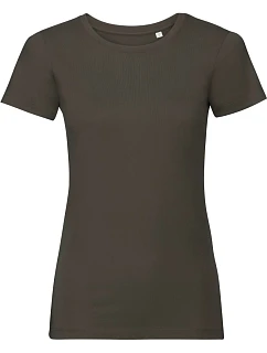 Dámské tričko Pure Organic 10. dark olive model 22464483 - Russell Athletic