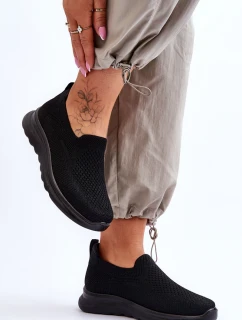 Dámské textilní nazouvací tenisky černé model 21618171 - EVENTO