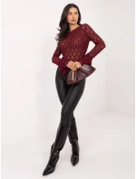 Bluzka IT BZ model 21807968 bordowy - FPrice Bluzka IT BZ model 21807968 bordowy - FPrice