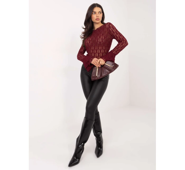 Bluzka IT BZ model 21807968 bordowy - FPrice Bluzka IT BZ model 21807968 bordowy - FPrice