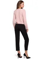 K037 Zavinovací halenka - pudrová