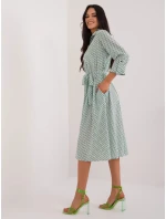 Dámské šaty LK SK 509673.13 bílo-zelené - FPrice