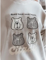 Dámská oversize mikina s  šedá model 21988111 - Dstreet