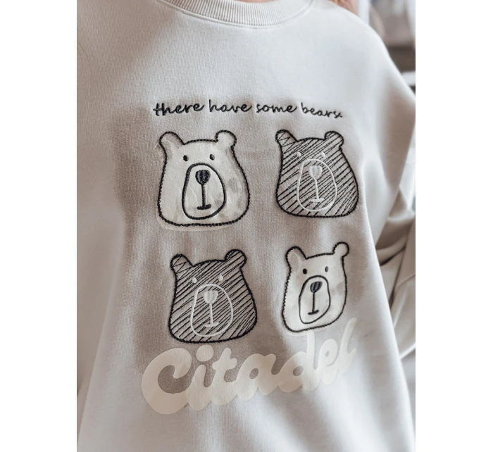 Dámská oversize mikina s  šedá model 21988111 - Dstreet