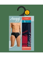 Pánské slipy Start Midi C2P box - BLUE - DARK COMBINATION - kombinace modré M008 - SLOGGI Pánské slipy Start Midi C2P box - BLUE - DARK COMBINATION - kombinace modré M008 - SLOGGI