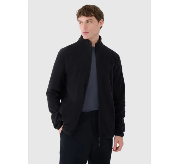 Pánská trekingová bunda 4F 4FWSS25TFLEM304-20S se stojáčkem z fleecu Pánská trekingová bunda 4F 4FWSS25TFLEM304-20S se stojáčkem z fleecu