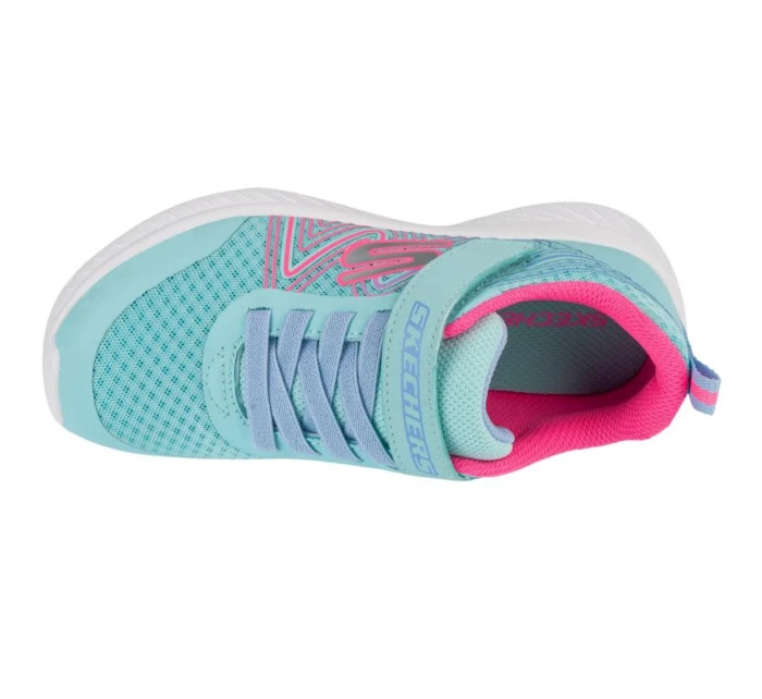 Skechers Microspec Plus - Swirl Sweet 303535L-AQPK Blue 35