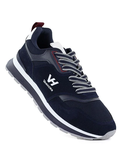 Pánské tenisky sportovní polobotky tmavě modré model 22116084 - VanHorn