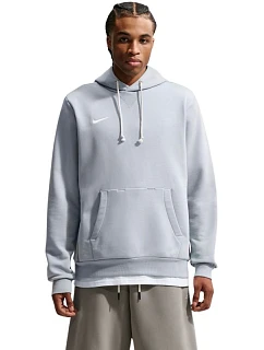Pánská mikina Nike Dri-FIT Standard Issue Pull Over Hoodie light grey FD7734 012 pánské oblečení