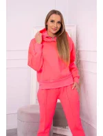 Zateplený rolák a mikina s kapucí růžová neonová Zateplený rolák a mikina s kapucí růžová neonová