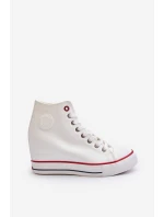 Dámské tenisky na podpatku Cross Jeans NN2R4004 bílé