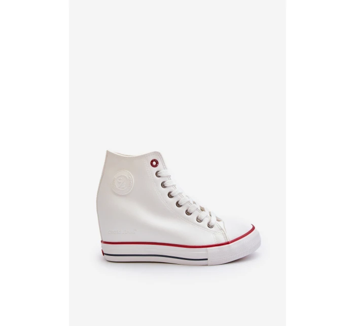 Dámské tenisky na podpatku Cross Jeans NN2R4004 bílé