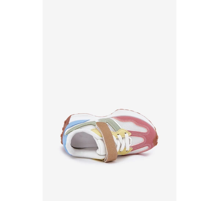 Dětské sneakersy na suchý zip multikolor Tezzu Dětské sneakersy na suchý zip multikolor Tezzu