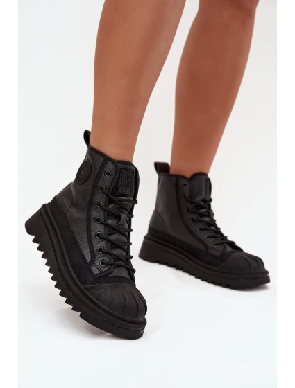 Vysoké Dámské Tenisky Zateplené Big Star OO274A355 Černé Vysoké Dámské Tenisky Zateplené Big Star OO274A355 Černé