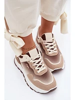 Dámské tenisky na platformě Hnědé model 22099924 - Boto Dámské tenisky na platformě Hnědé model 22099924 - Boto