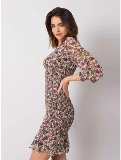 Šaty 328 SK 50024.53 světle béžová Šaty 328 SK 50024.53 světle béžová