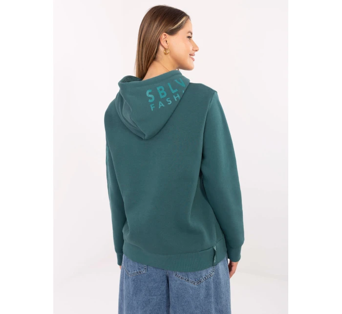 Mikina D10600BI02690A7NO mořská barva Mikina D10600BI02690A7NO mořská barva