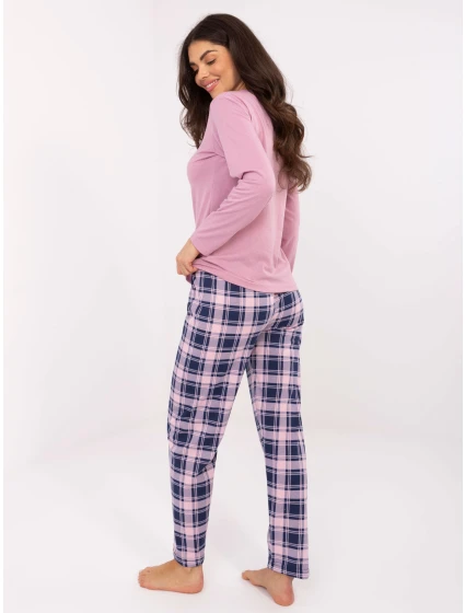 Pyžamo DU PI FP 004.03 tmavě růžové Pyžamo DU PI FP 004.03 tmavě růžové