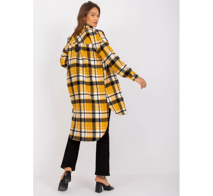 Dámská košile-EM-KS-003/07.35X-černá a žlutá Dámská košile-EM-KS-003/07.35X-černá a žlutá