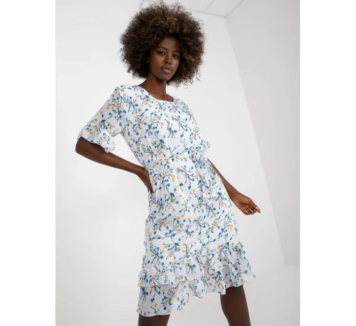 Šaty LK SK 507214 1.21 bílá a modrá