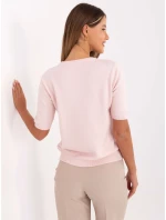Sweter PM SW PM model 21314358 jasny różowy - FPrice Sweter PM SW PM model 21314358 jasny różowy - FPrice
