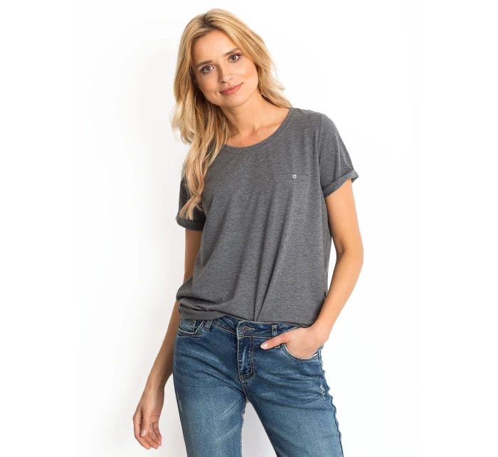 Tričko RV TS 4838.44P tmavě šedá Tričko RV TS 4838.44P tmavě šedá