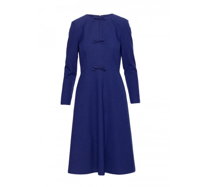 model 21319069 Šaty s mašlí modré - STYLOVE model 21319069 Šaty s mašlí modré - STYLOVE