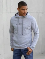 Pánská šedá mikina model 21966791 - Dstreet Pánská šedá mikina model 21966791 - Dstreet