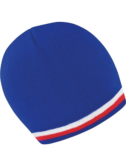 Result Headwear R 368X Pletená čepice s kontrastními pruhy 28.368X blue/white-red Result Headwear R 368X Pletená čepice s kontrastními pruhy 28.368X blue/white-red