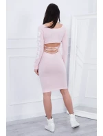 Hadrové šaty pudrově růžové Hadrové šaty pudrově růžové