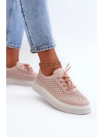 Tenisky Na Platformě Růžové model 21666344 - Boto Tenisky Na Platformě Růžové model 21666344 - Boto