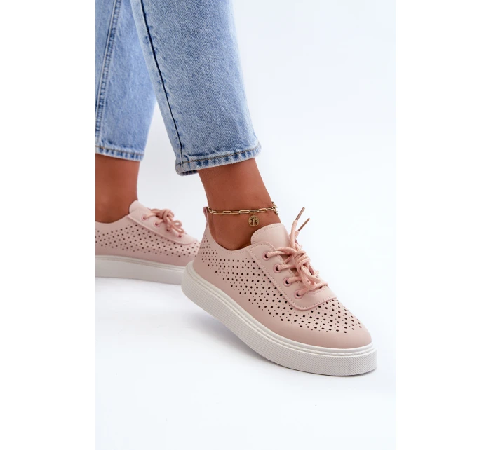 Tenisky Na Platformě Růžové model 21666344 - Boto Tenisky Na Platformě Růžové model 21666344 - Boto