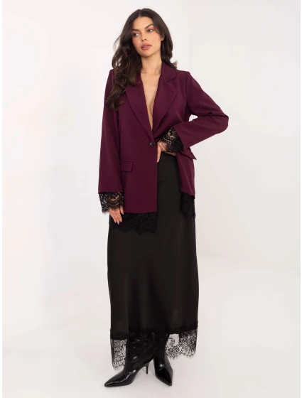 Marynarka IT MA ciemny czerwony model 21818957 - FPrice Marynarka IT MA ciemny czerwony model 21818957 - FPrice